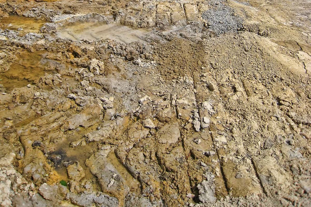 Baugrund Strukturen - Kunstwerk der Natur